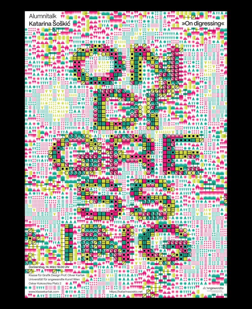 Generative Poster – On Digressing by Matthäus Jandl